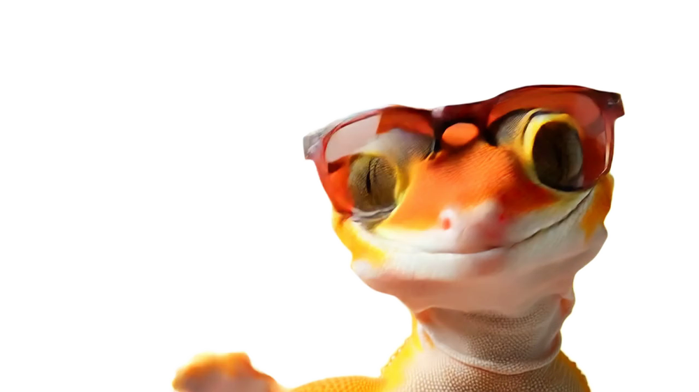 Lyzard OPS — gecko con gafas de sol